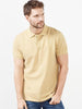 Daneaxon Yellow Polo Collar T-shirt