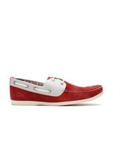 Fastalas Maroon Suede Boat Shoes